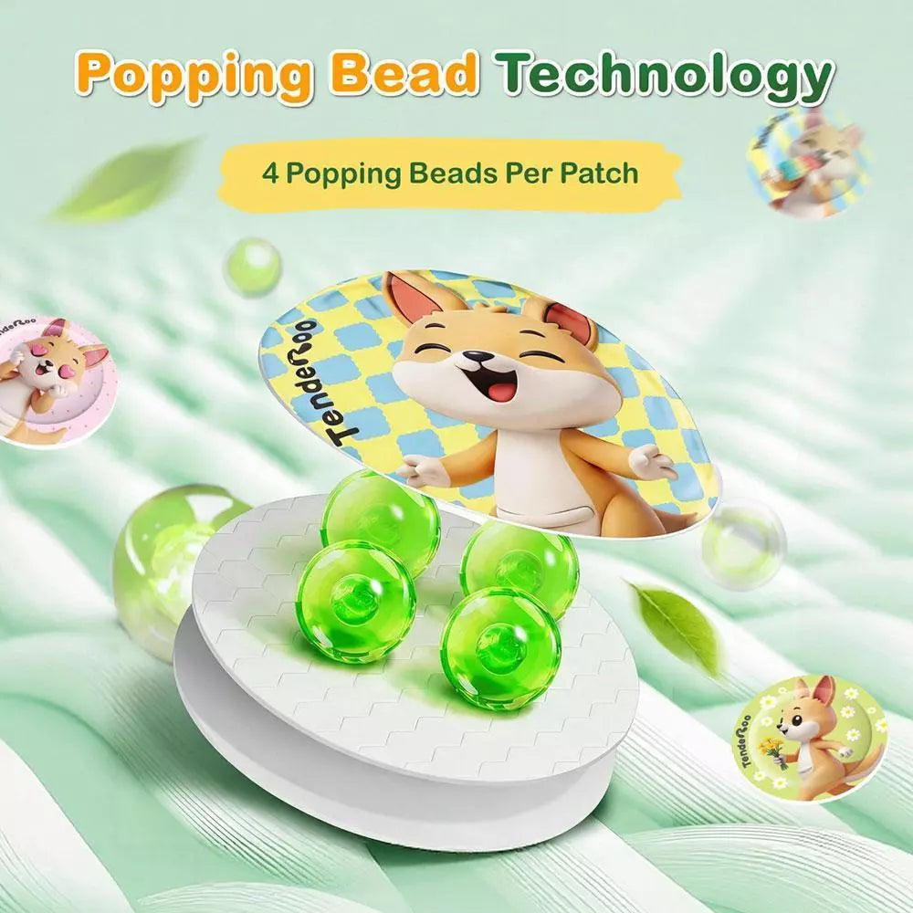 Tenderoo Citronella Patch Popping Cologne Bead Stick-On Patch Natural Essential Oils Long-Lasting