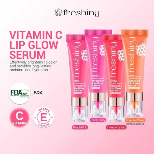 Freshiny Vitamin C Lip Care Serum 8G*1Pcs | Ph-Sensing Color + Moisturizing Camellia