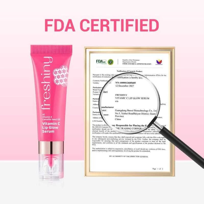 Freshiny Vitamin C Lip Care Serum 8G*1Pcs | Ph-Sensing Color + Moisturizing Camellia