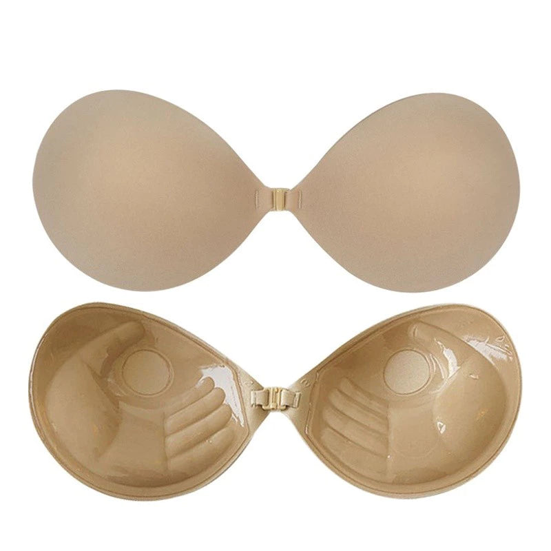 Women's Invisible Bra Stickers - Strapless, Thickened & Breathable, Seamless Gathered Design